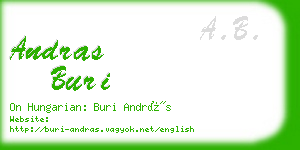 andras buri business card